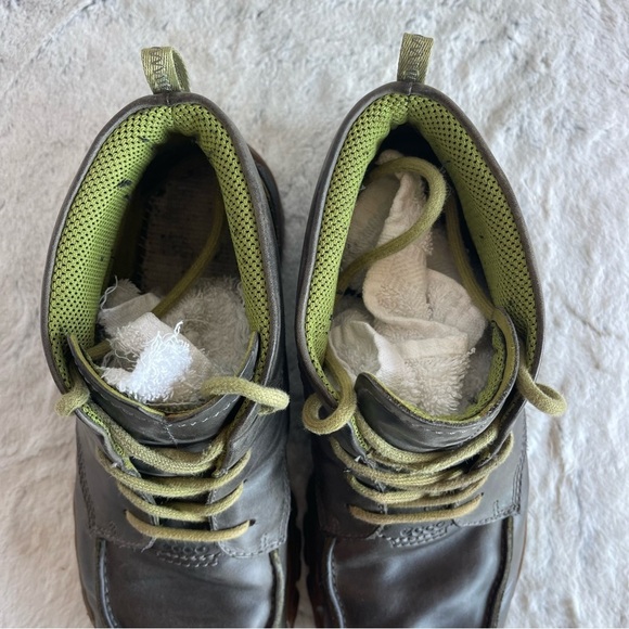 Ecco Stylish Green  Leather Men's Shoes 43 (10US) - Picture 10 of 14